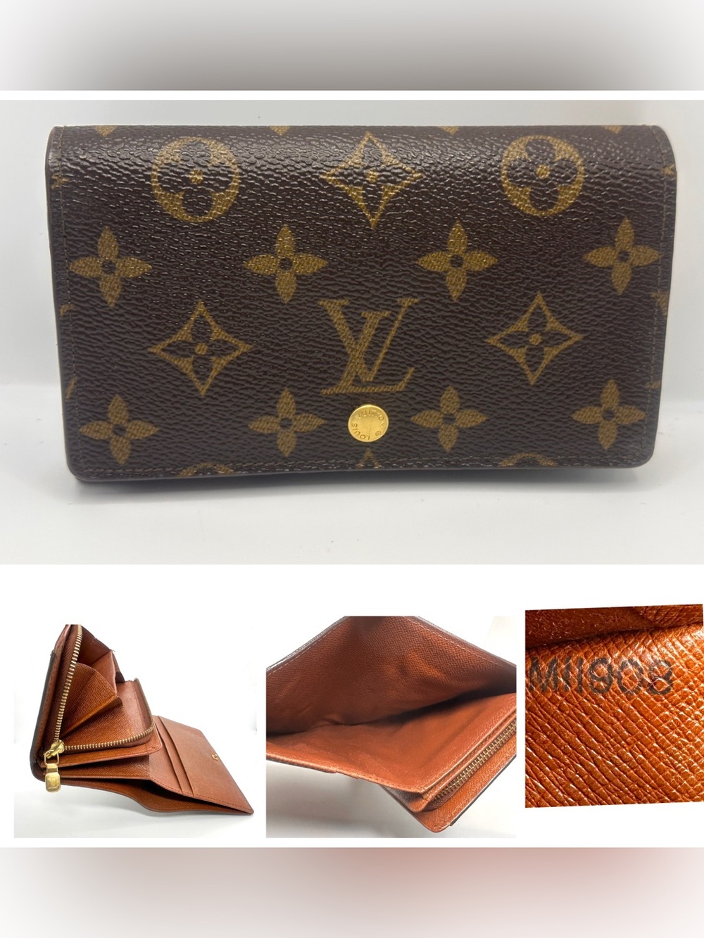 Louis Vuitton Monogram Tresor wallet very good condition MI1908